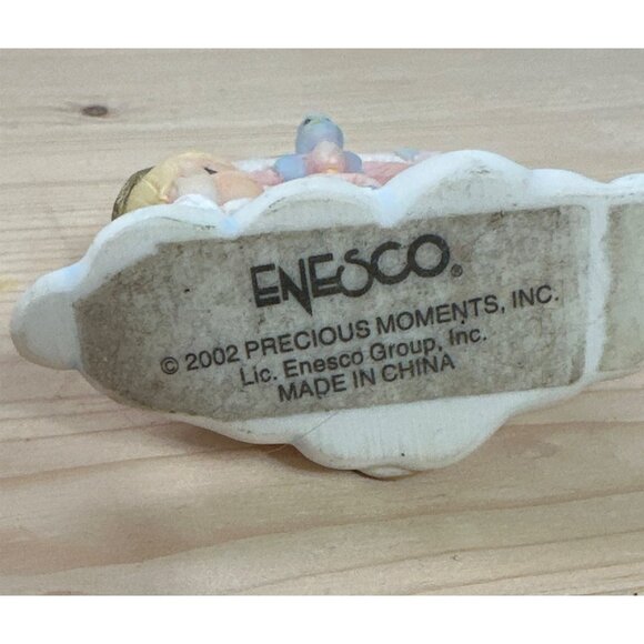 2002 Precious Moments Bright Letter B Figurine Angel Bird Porcelain Collectible - Picture 6 of 6